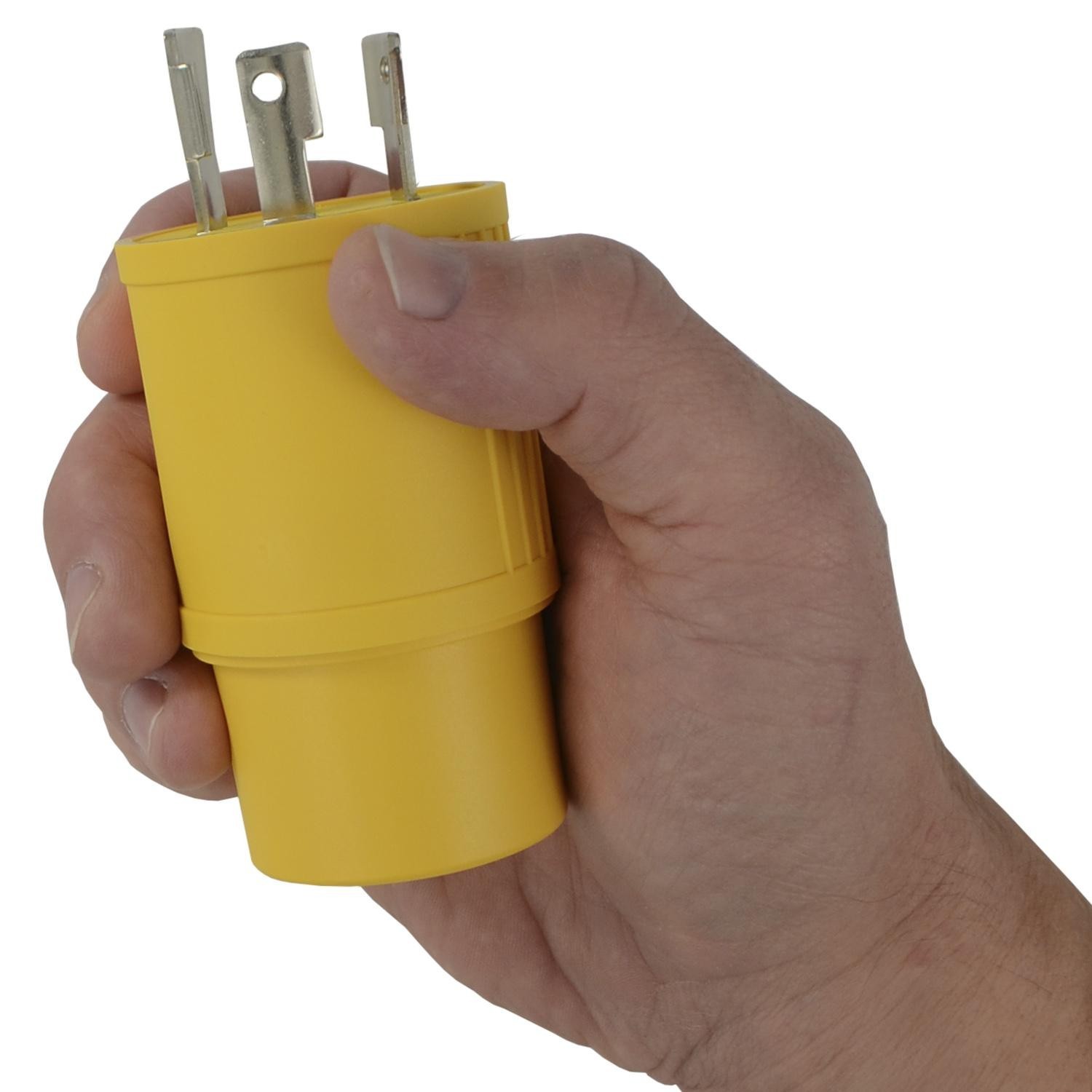 Conntek 30224-YW Electrical Plug Adapter NEMA L5-30P to L5-20R