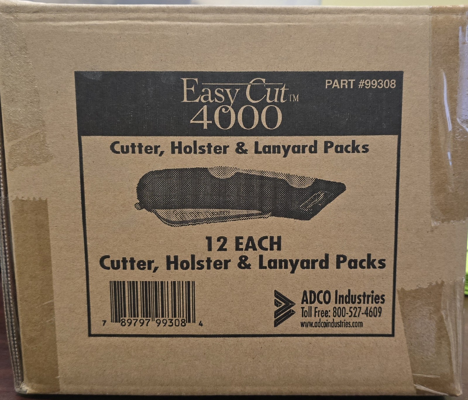 Easy Cut 4000 Auto Retract Safety Box Cutter / Holster & Lanyard Case Of 12