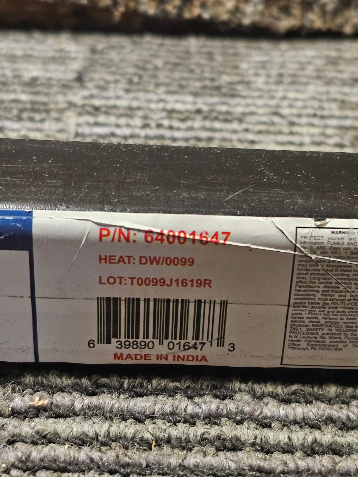 (QTY 2) RADNOR 64001647 3/32″ X 36″ ER70S-2 70S-2 Carbon Steel TIG Rod 10 lb