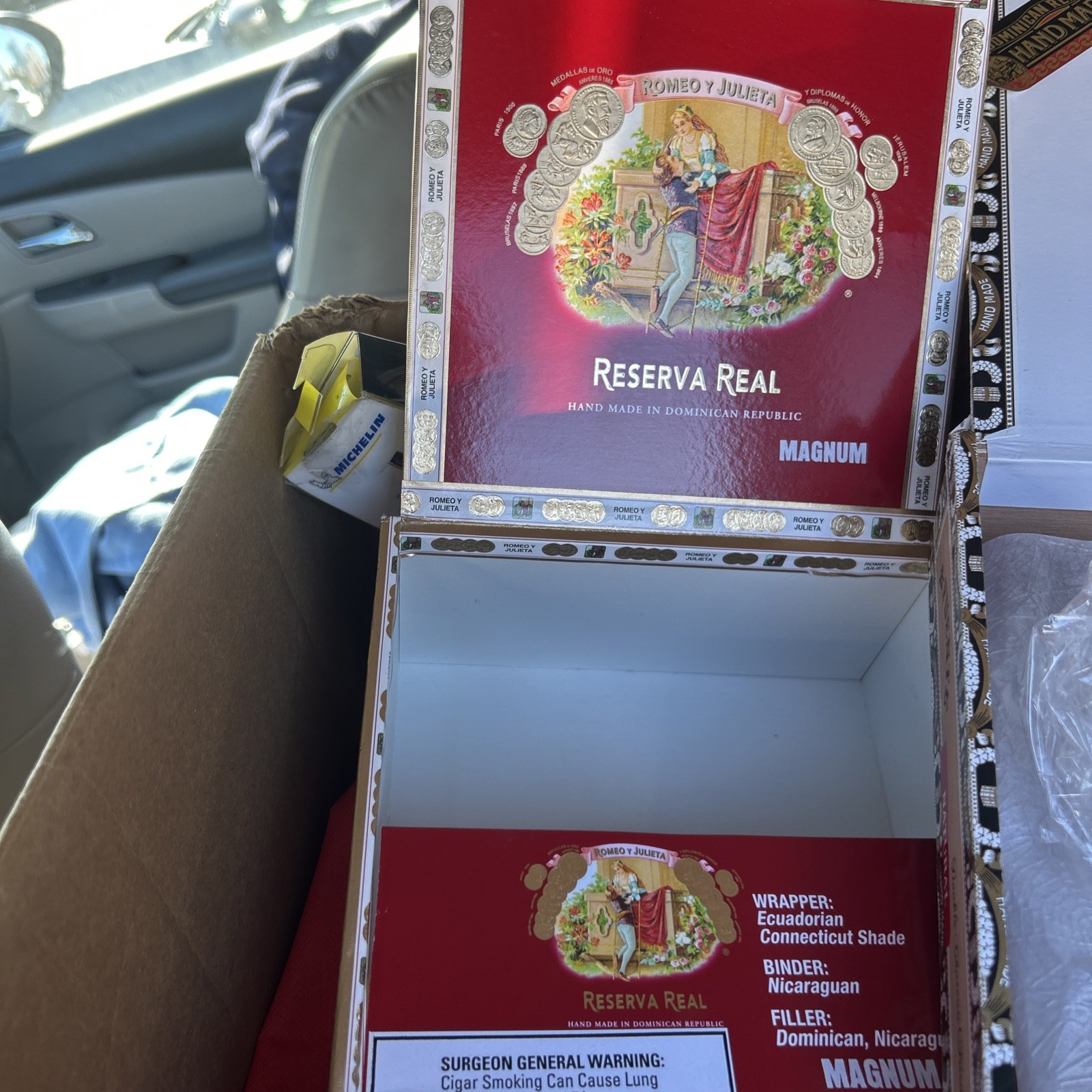 2 Arturo Wooden Cigar Box Empty Magnum & Arturo Fuente Dominican Republic