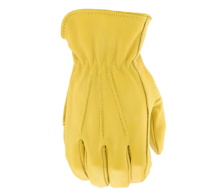 Grain Cowhide Leather Large Work Gloves