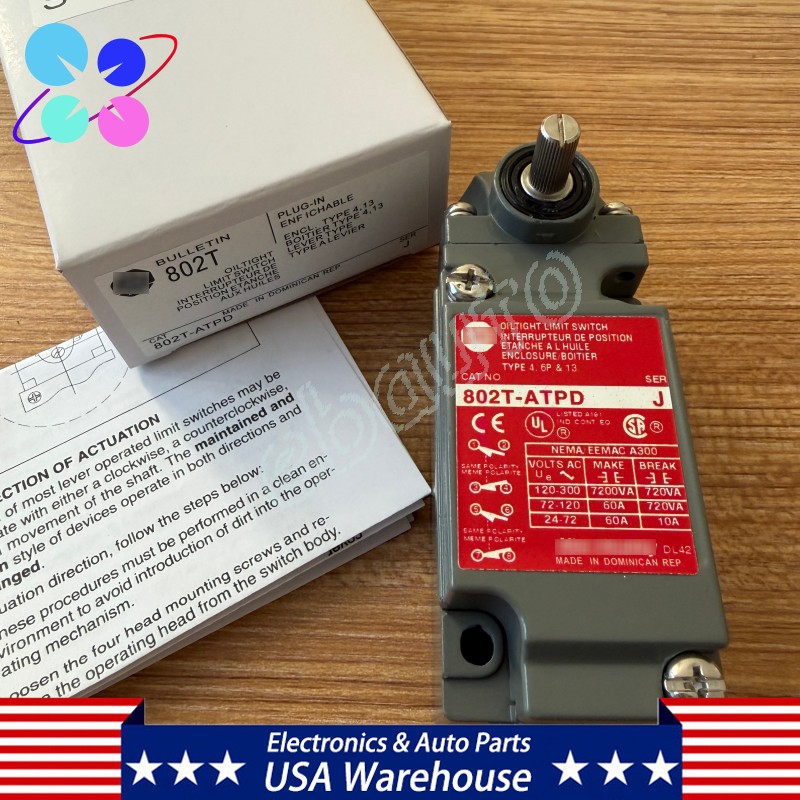 New For Allen Bradley 802T-ATPD 802TATPD OilTight Limit Switch Series J NIB