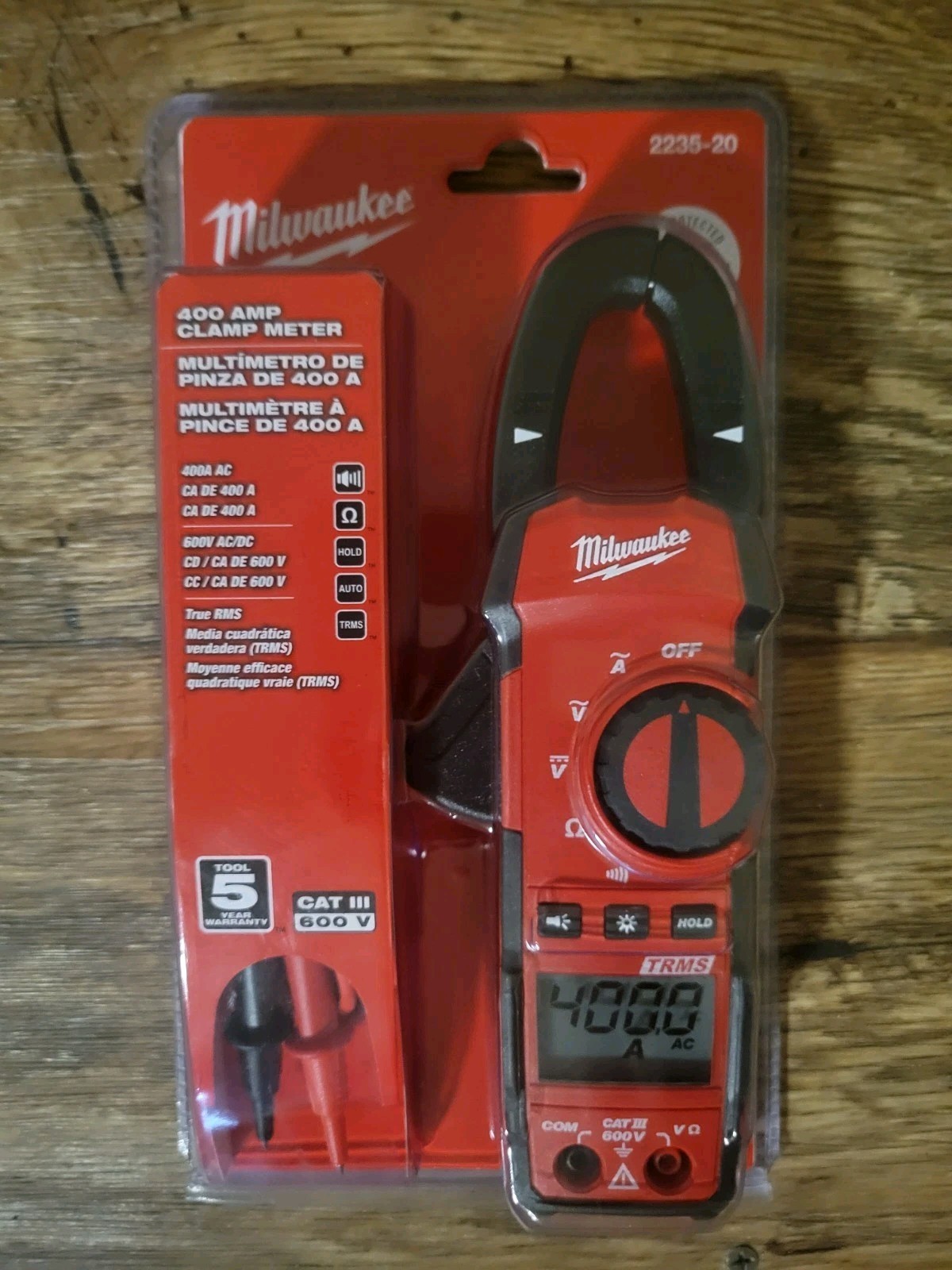 NEW Milwaukee 2235-20 400 Amp Clamp Meter **FREE SAME DAY SHIPPING**