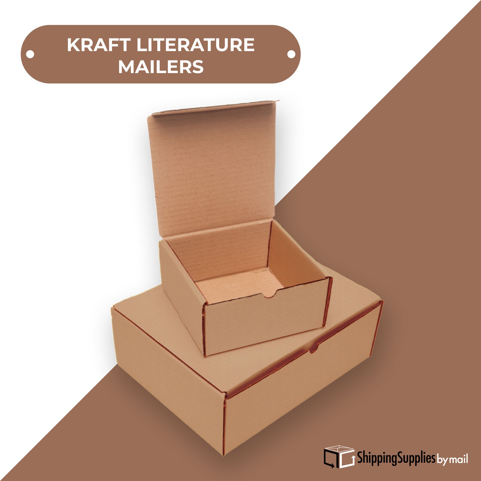 Kraft Literature Mailers 14x10x2″ ECT-32B 50/Case