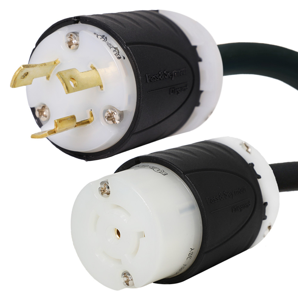 NEMA L5-30P to L21-20R Plug Adapter – 20A/125V 12 AWG – Iron Box # IBX-7798-01