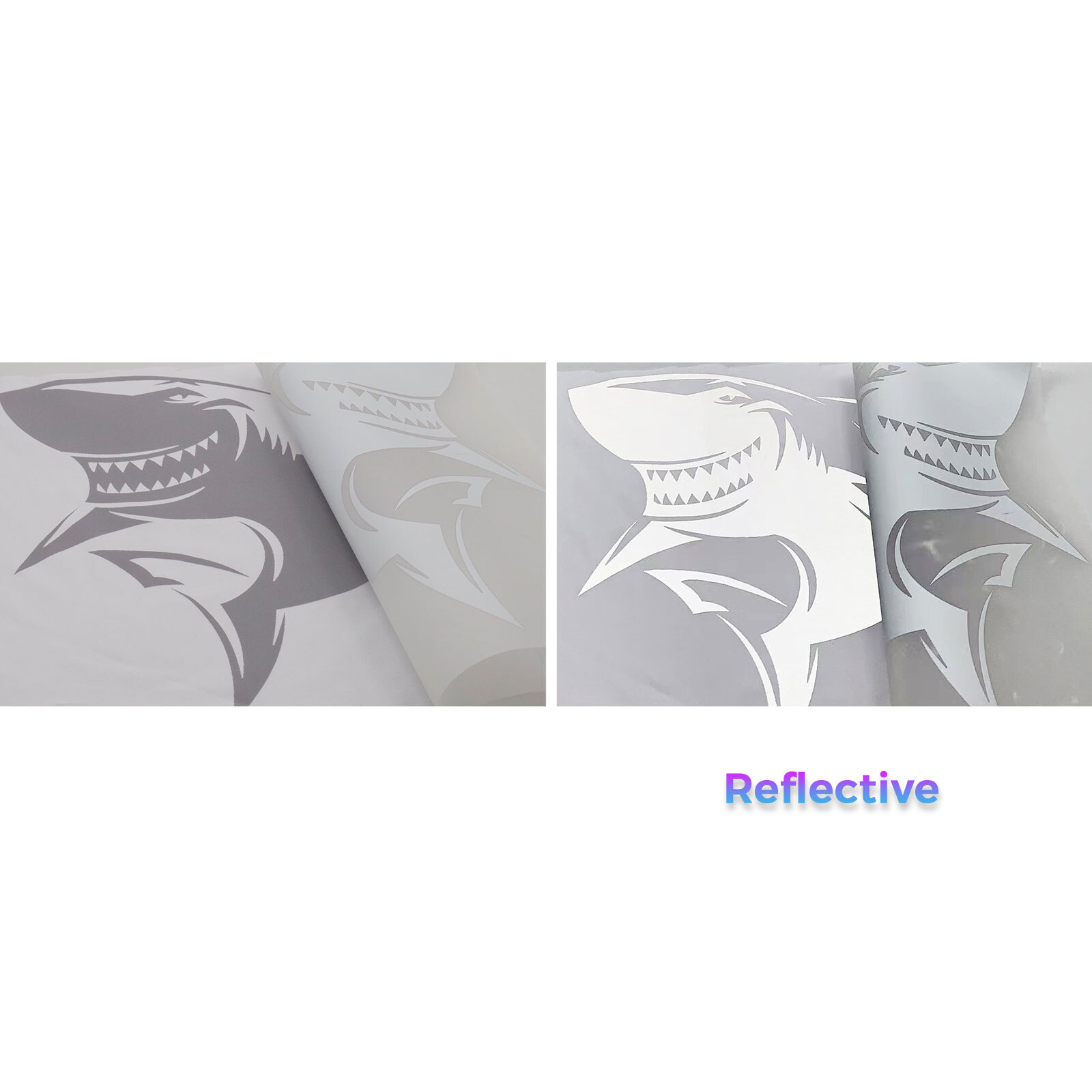 QOMOLANGMA 11.8in x 16.4ft Reflective DTF Film Roll,Cold Peel US Stock