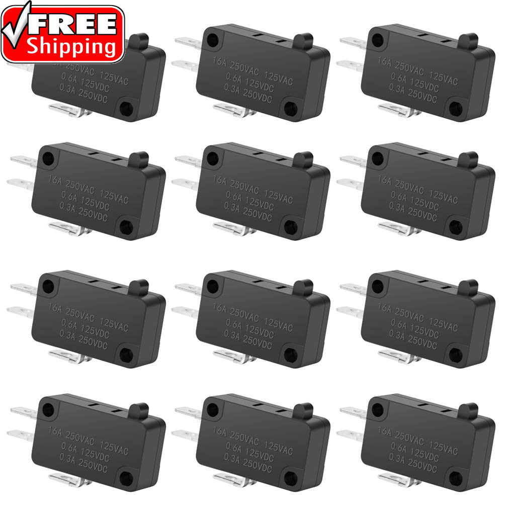 125V/250V 16A SPDT Snap Action Button Micro Limit Switch for Microwave Oven Door