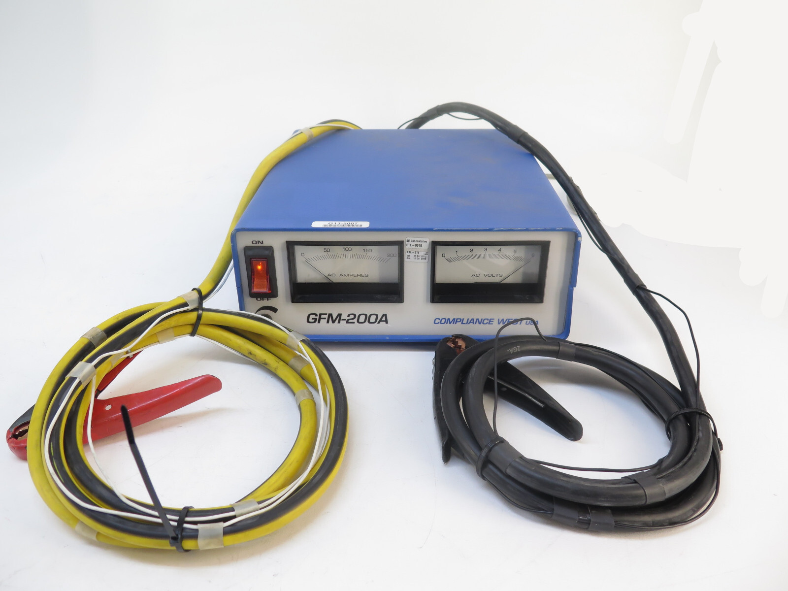 Compliance West GFM-200A Ground Continuity Tester Output 0-200 Amps ac ± 3%