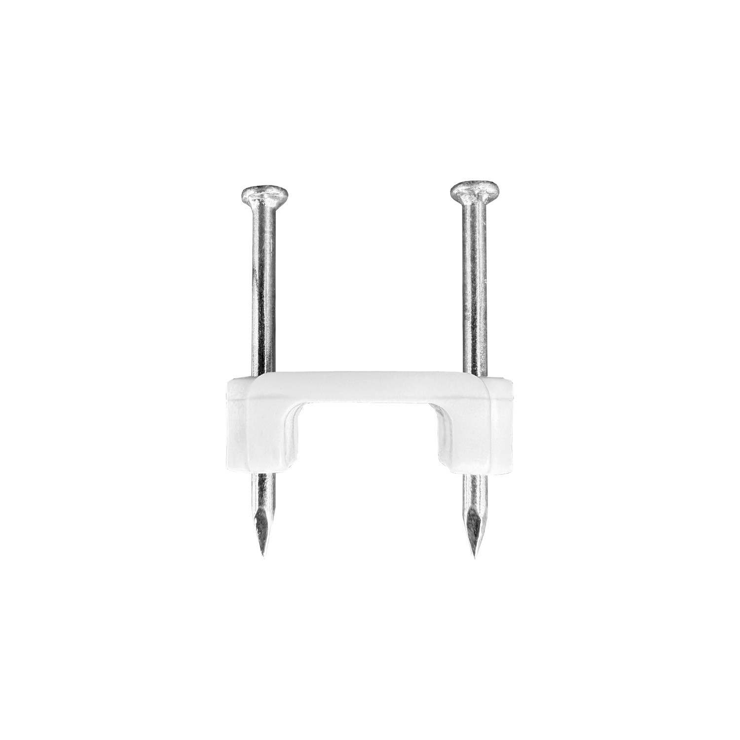 500-Pack 1/2 Inch Plastic Cable Staples for Power and Low-Voltage Cables