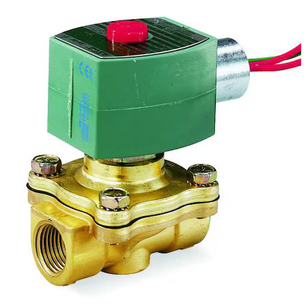 Asco 8210G002 Solenoid Valve, 2-Way, 2-Position, Normally Closed, 1/2 In Pipe
