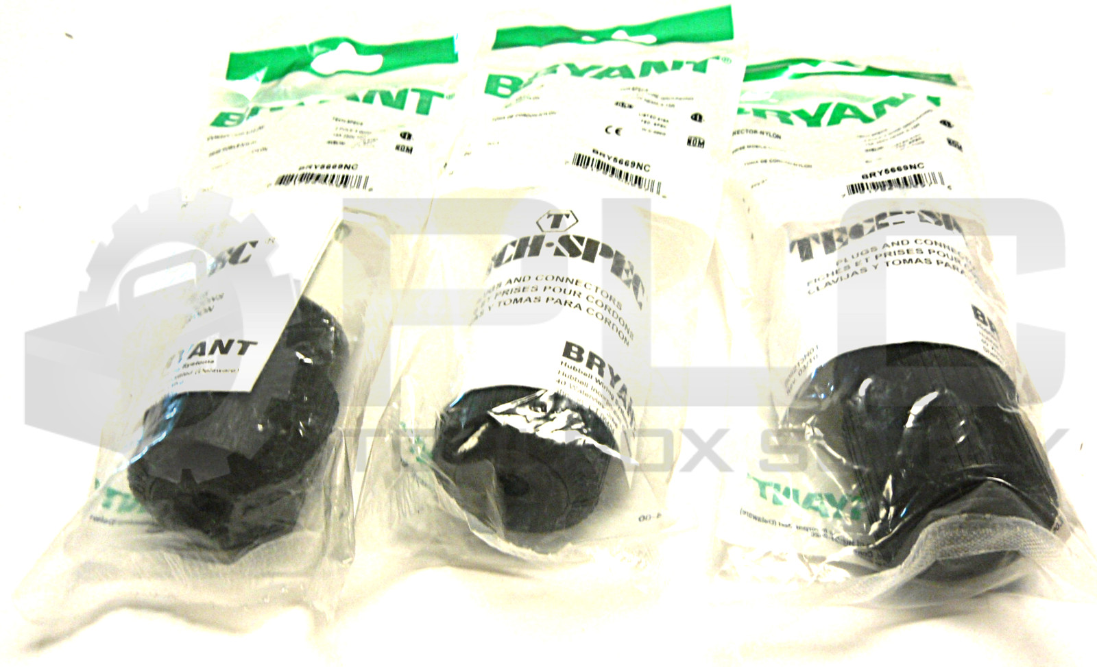 NEW SEALED LOT OF 3 BRYANT BRY5669NC CONNECTOR NYLON
