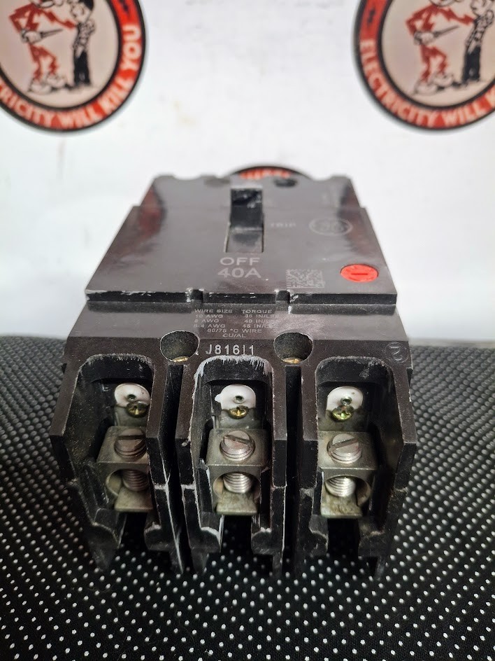 GE TEY TEY340 40AMP 3P Bolt-On Circuit Breaker SHIPS SAME DAY