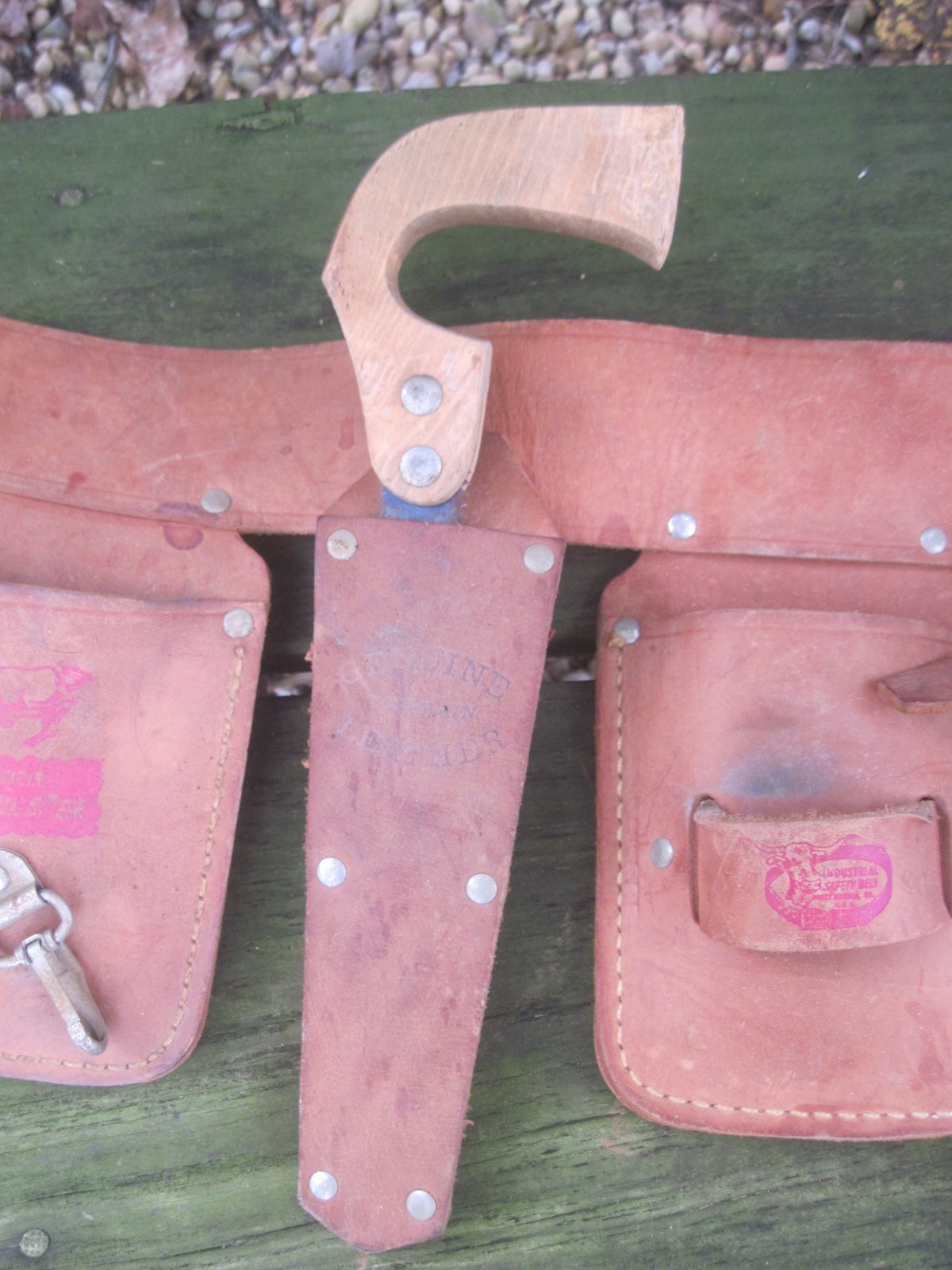 Vtg. Child’s Leather Industrial Safety Belt Co. Pittsburgh, PA. 24″to29″