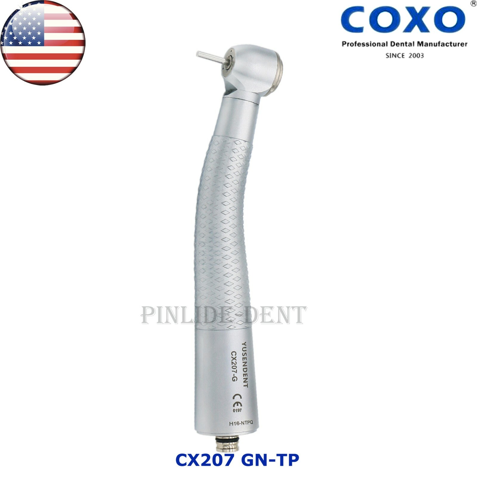 COXO Dental Fiber Optic High Speed Handpiece LED Fit Kavo NSK LED Coupling 6Hole