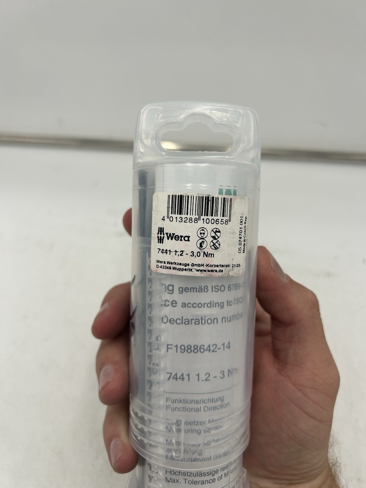 Wera Series 7400 Kraftform Adjustable Torque Screwdriver – 1.2-3.0Nm 05074701001
