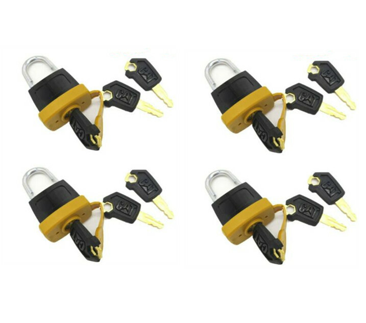 For Caterpillar Newest Style 4 set Padlock Pad Lock w/12 Key 5P8500 246-2641