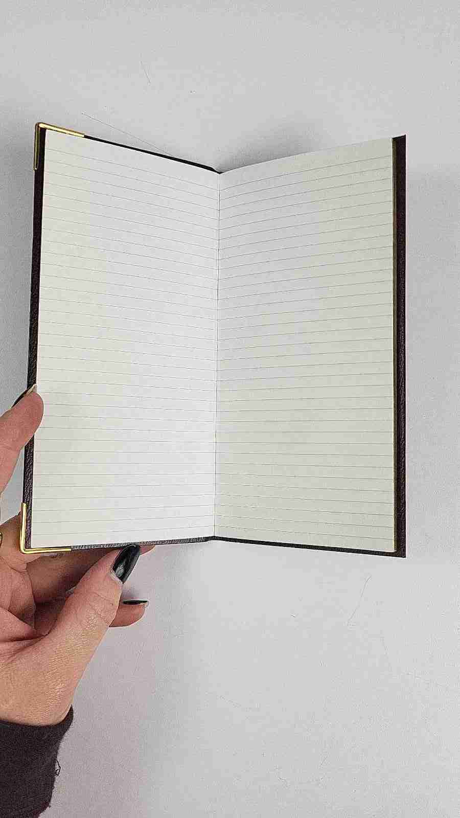Vintage Letts Of London Slim Note Book – Burgundy & Gold