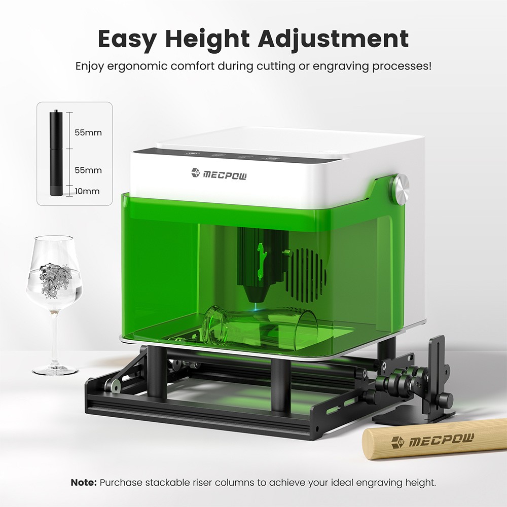 Mecpow M1 3.5W Mini Diode Laser Engraver,10000 mm/min Laser Engraving Machine