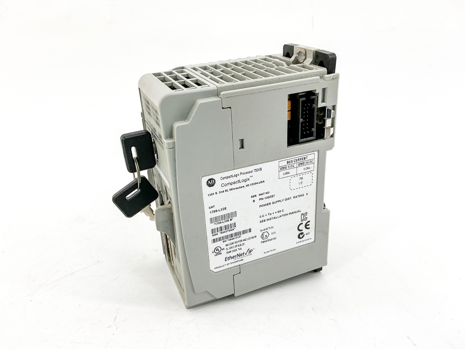 New Allen Bradley 1769-L32E CompactLogix Processor 750KB 24VDC Ser.B – No Box