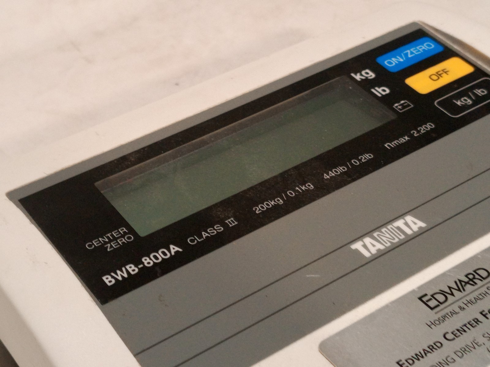 Tanita BWB-800A Class III Digital Scale Display, Made in Japan, Up to 440 Lbs
