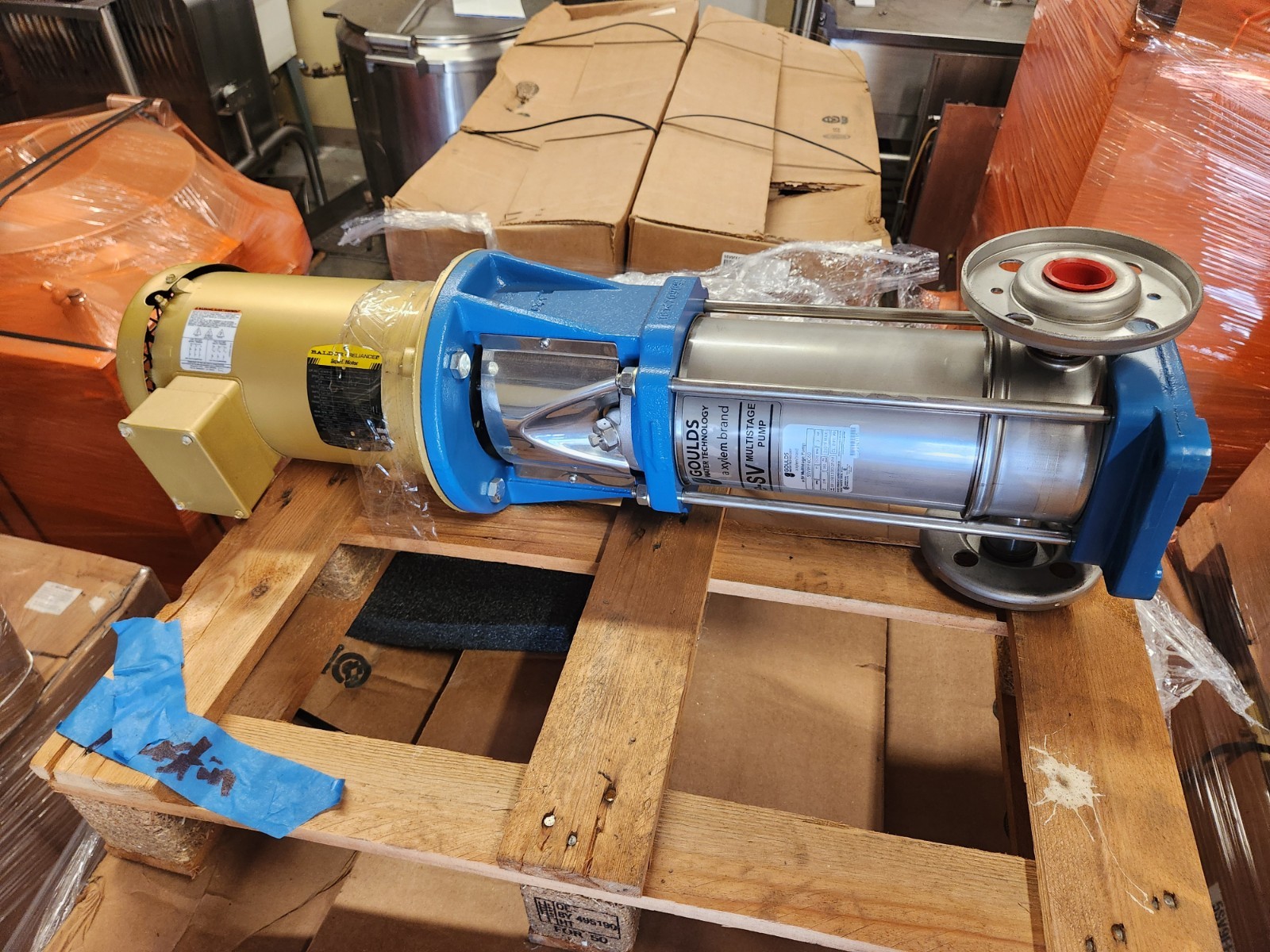 NEW 5SV9FF4C60 GOULDS e-SV Vertical Multistage Pump w/ Motor 3HP 3500RPM