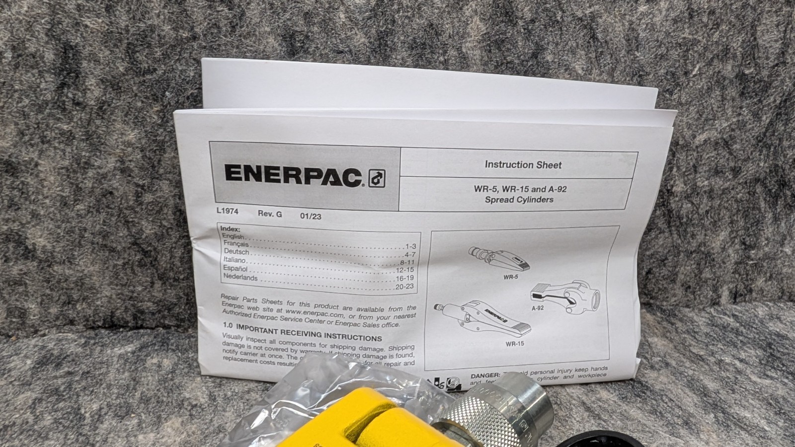 Enerpac WR5 1 Ton Spread Cylinder- Hydraulic Spreader 🔥NEW🔥