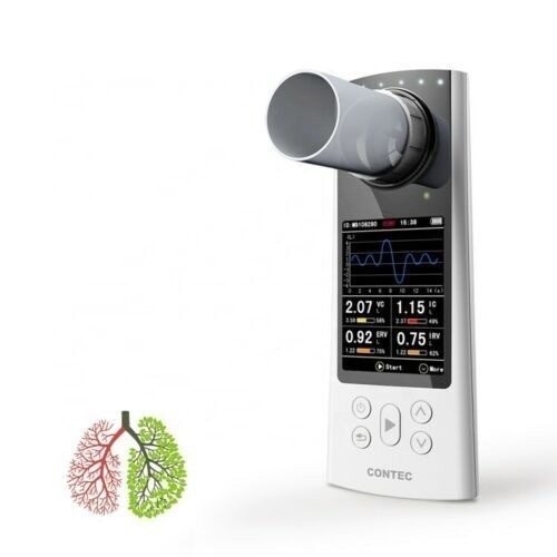 CONTEC SP80B Bluetooth Spirometer – Handheld Lung Function Tester w/App