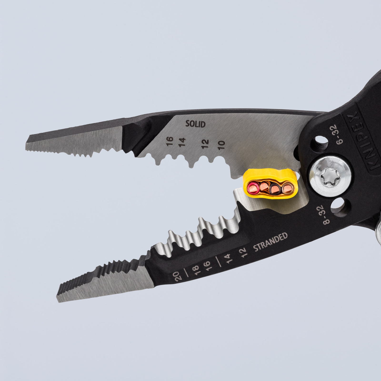 Knipex 13 71 8 SBA 8″ Forged Wire Stripper 20-10 AWG