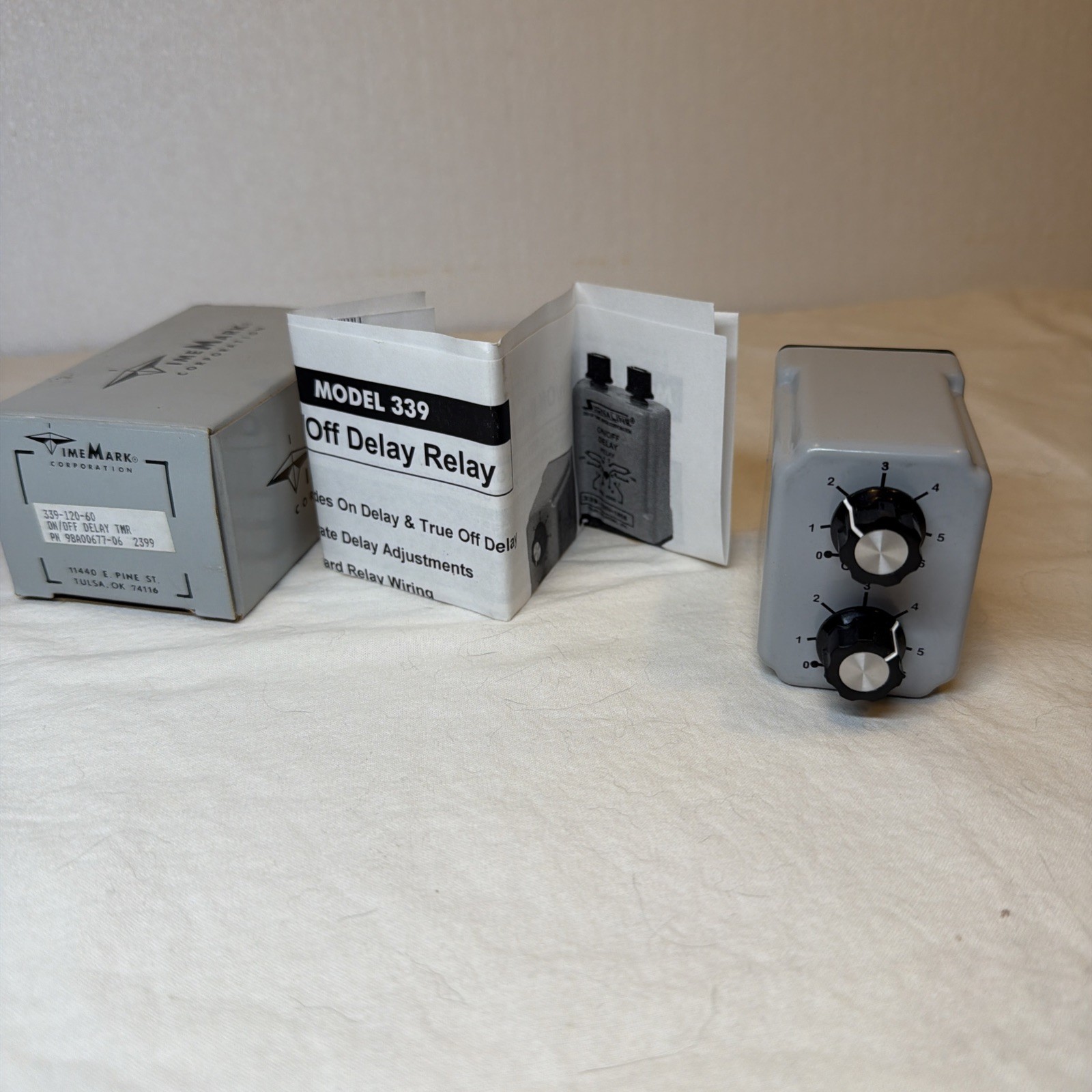 NEW Time Mark Signaline Operate Delay Relay 339-120V-60SEC 120V FREE SHIPPING