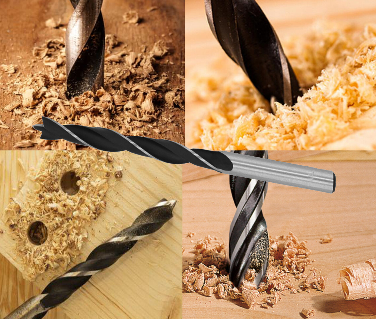 10Pcs 1/4″ Wood Brad Point Drill Bit Woodworking Drills for Hardwood Softwood