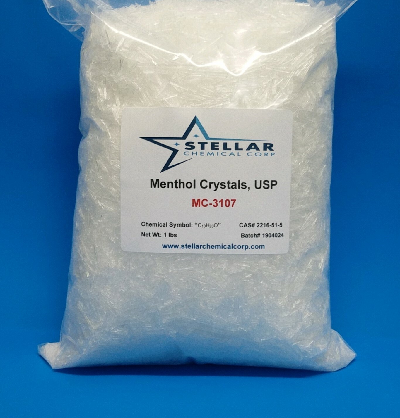 Menthol Crystals, USP 100% Pure & Natural 5 Pounds (80 oz)