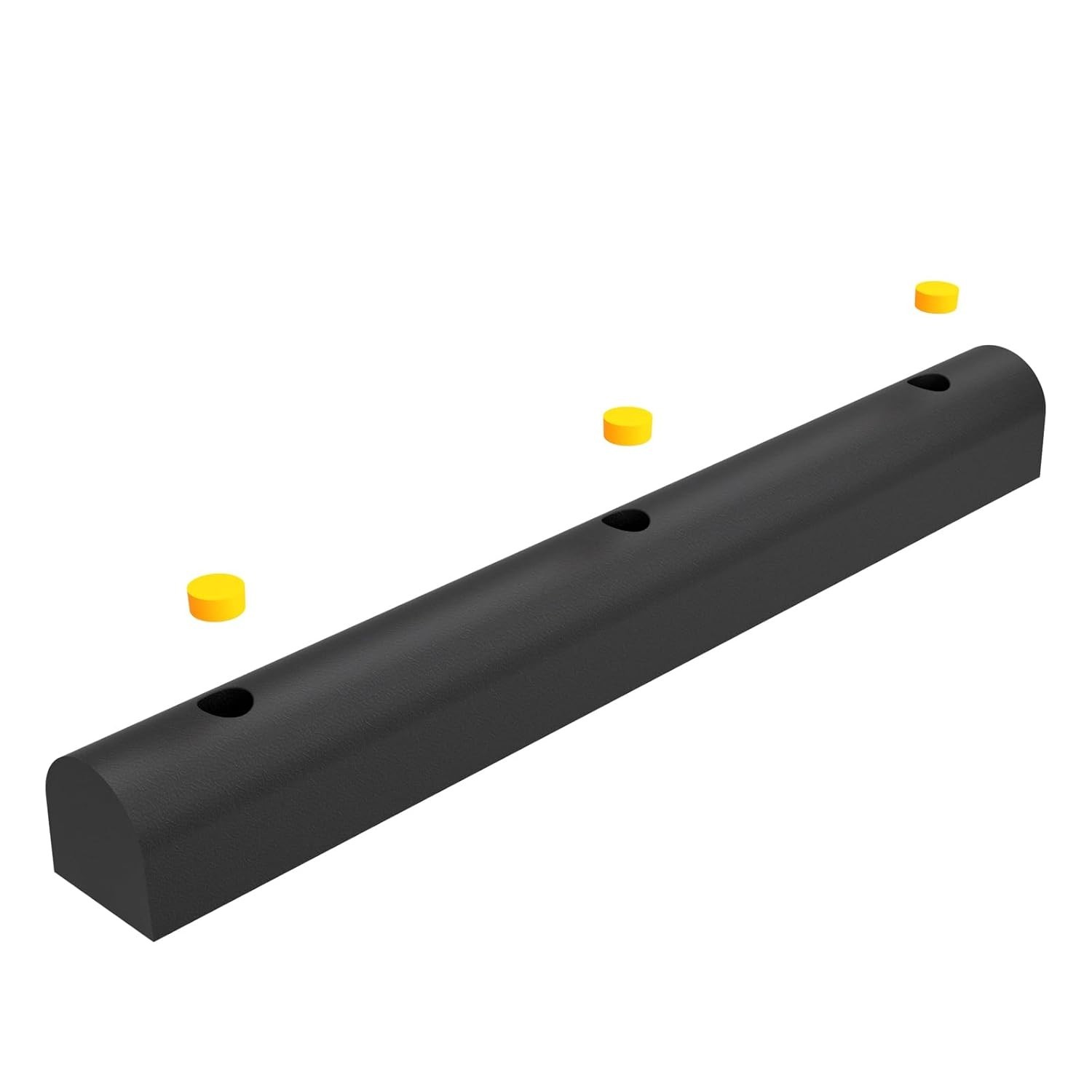 2Pack D Shape Dock Bumper Rubber Corner Guard Strip Heavy Duty Impact Protector