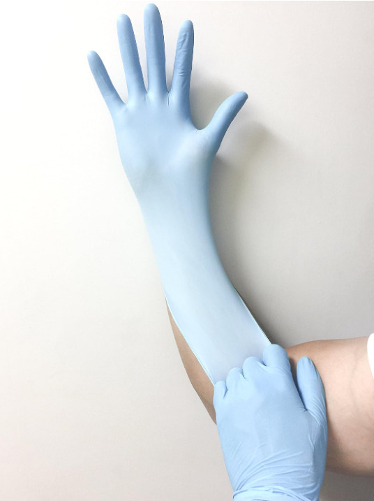 Infi-Touch, Blue Multi Purpose, Medium Duty Disposable Nitrile Gloves, 9.5″