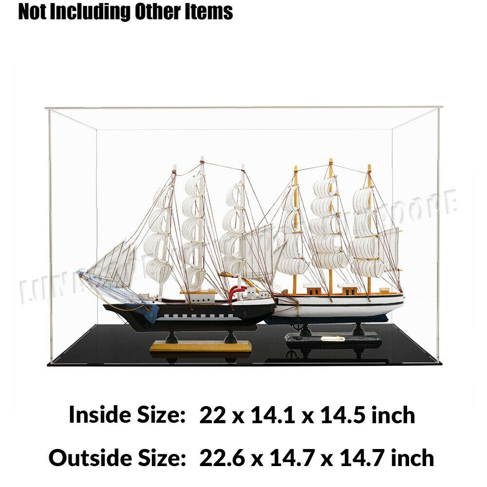 Large Acrylic Display Case Box Collectibles Diecast 1/18 Dustproof Self-Install