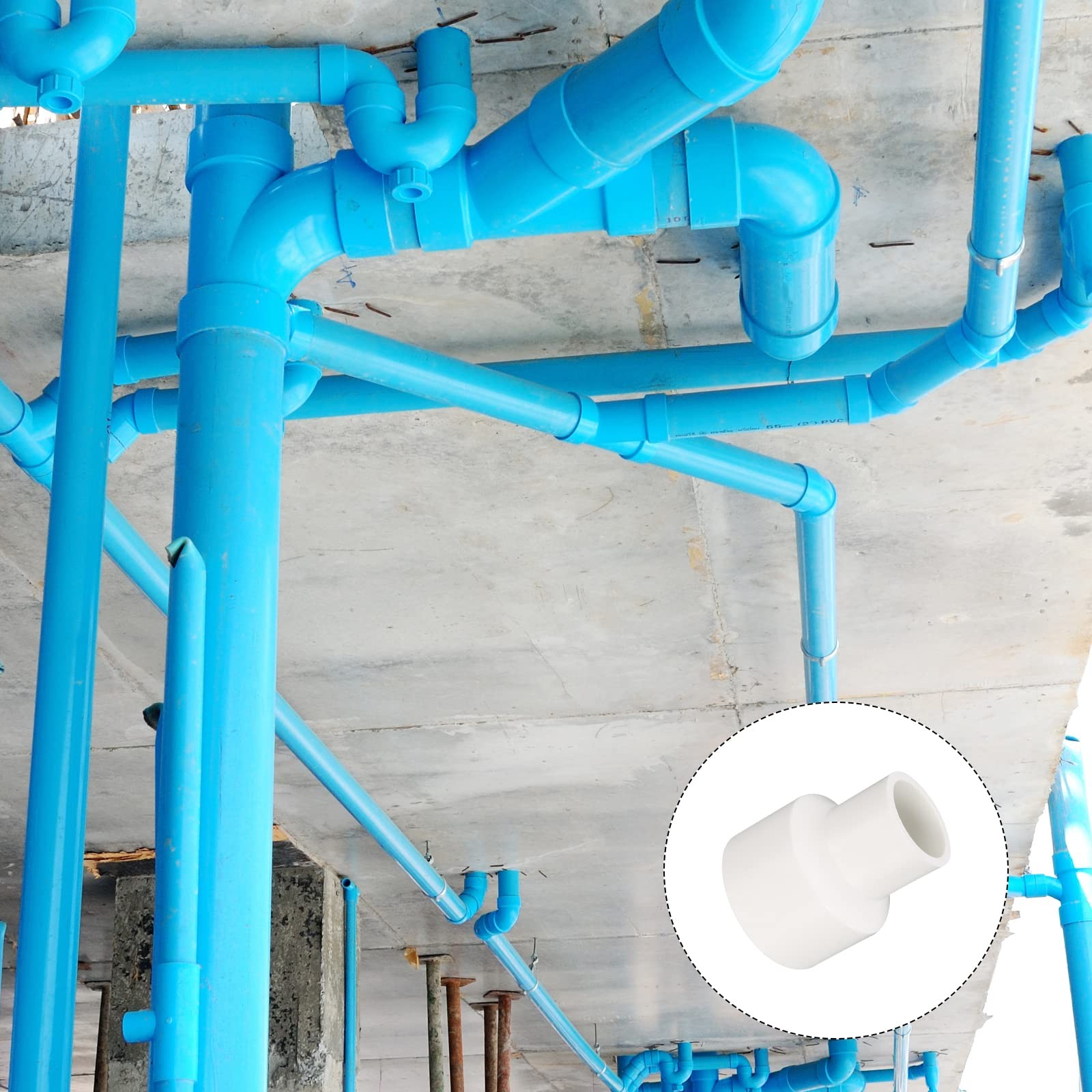 METALLIXITY PVC Duct Reducer, (32mm to 20mm), Pipe 32mm 20mm, White