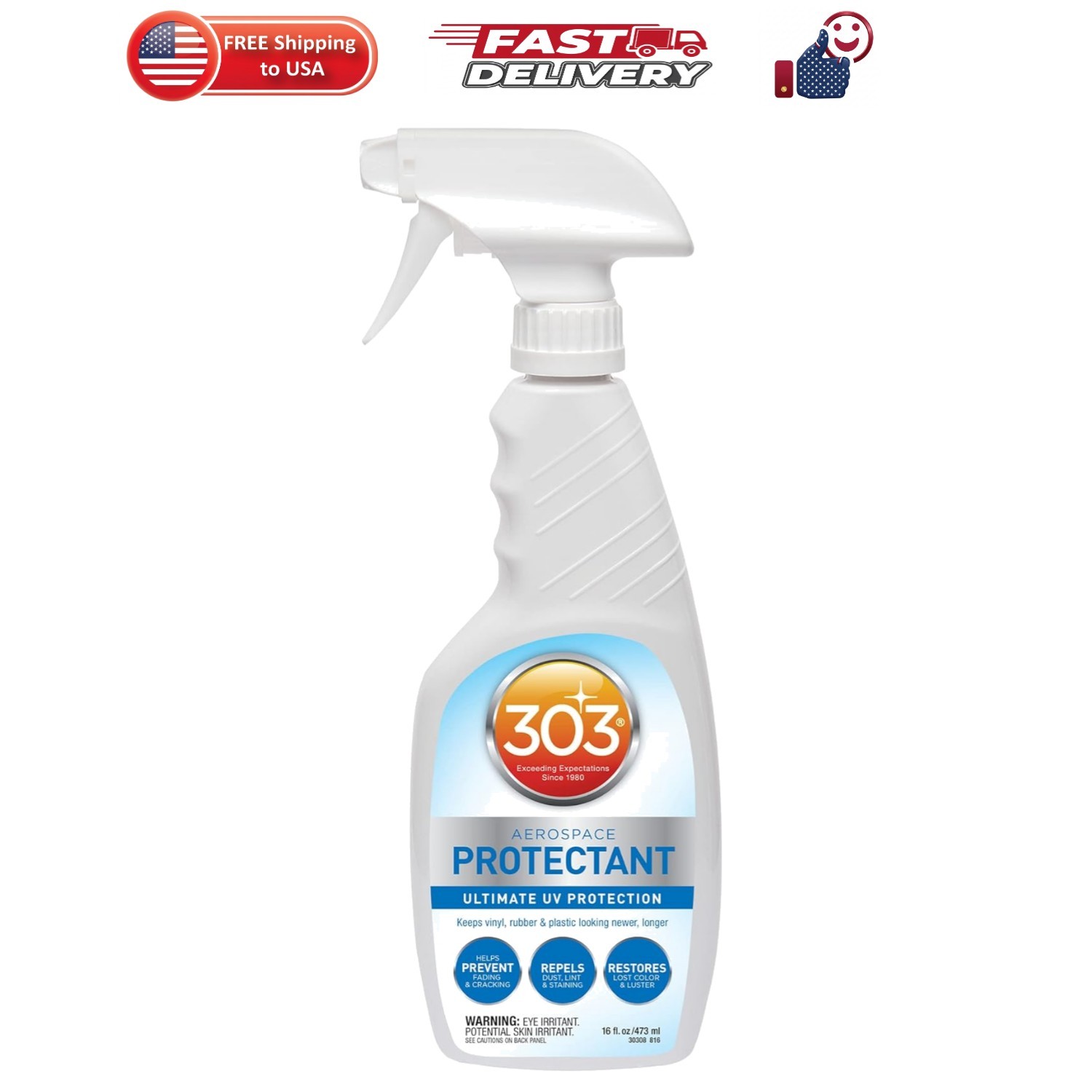 308 Aerospace Protectant for Vinyl, Plastic & Rubber, 16 oz