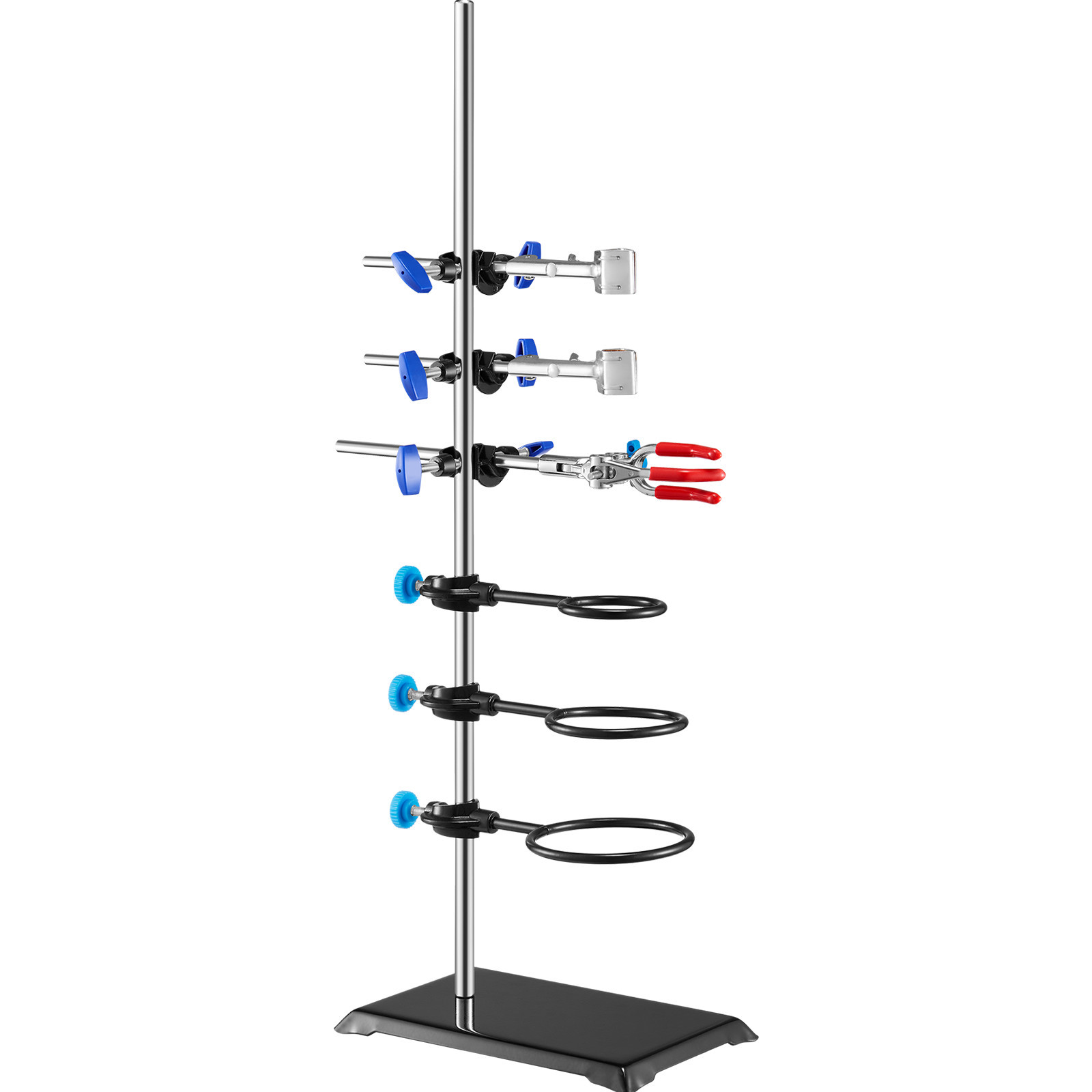 VEVOR Lab Stand Support Laboratory Retort Support Stand 23.6″ Rod With Clamps