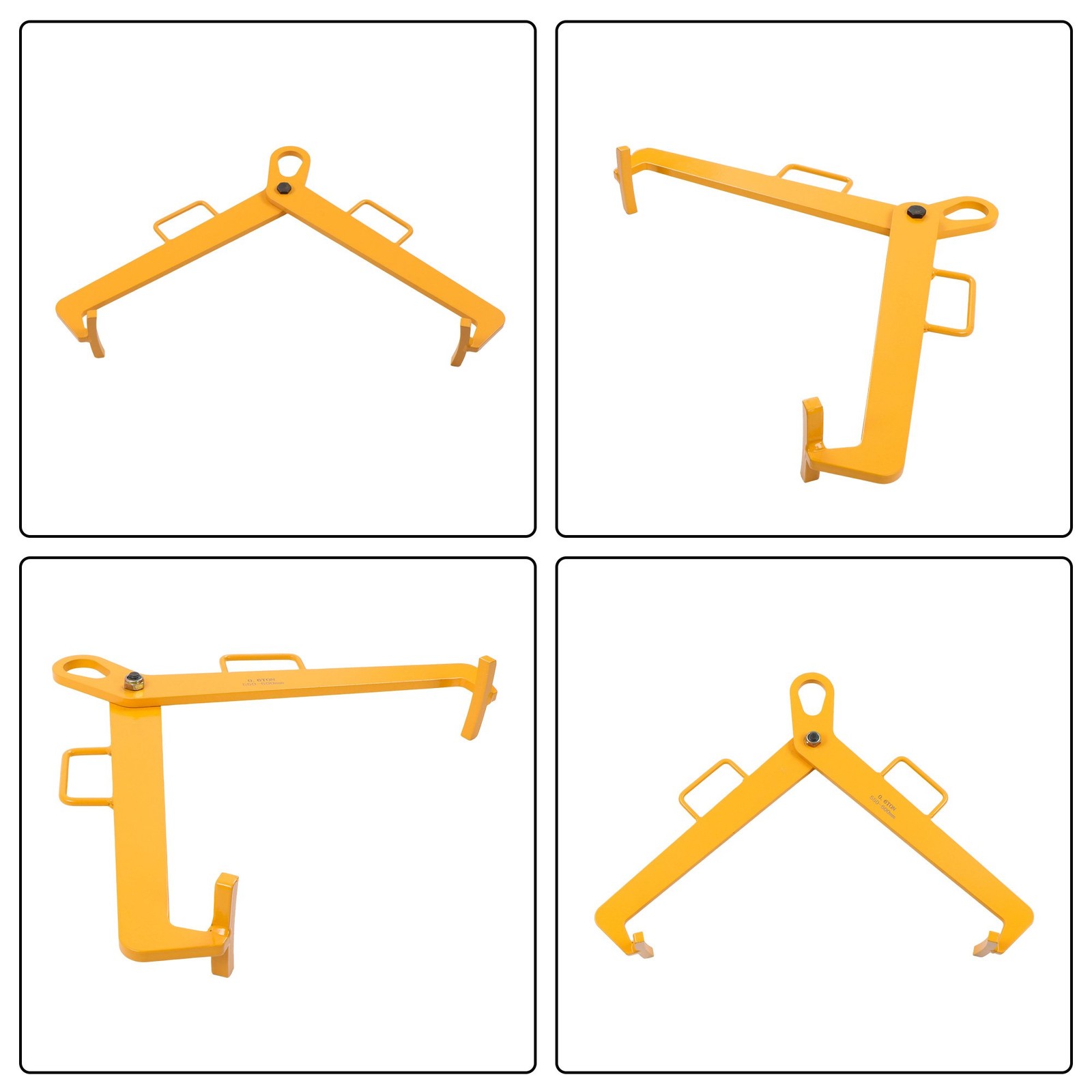 Vertical Drum Clamp 55 gallons 0.6t 550-600mm diameter Steel Yellow