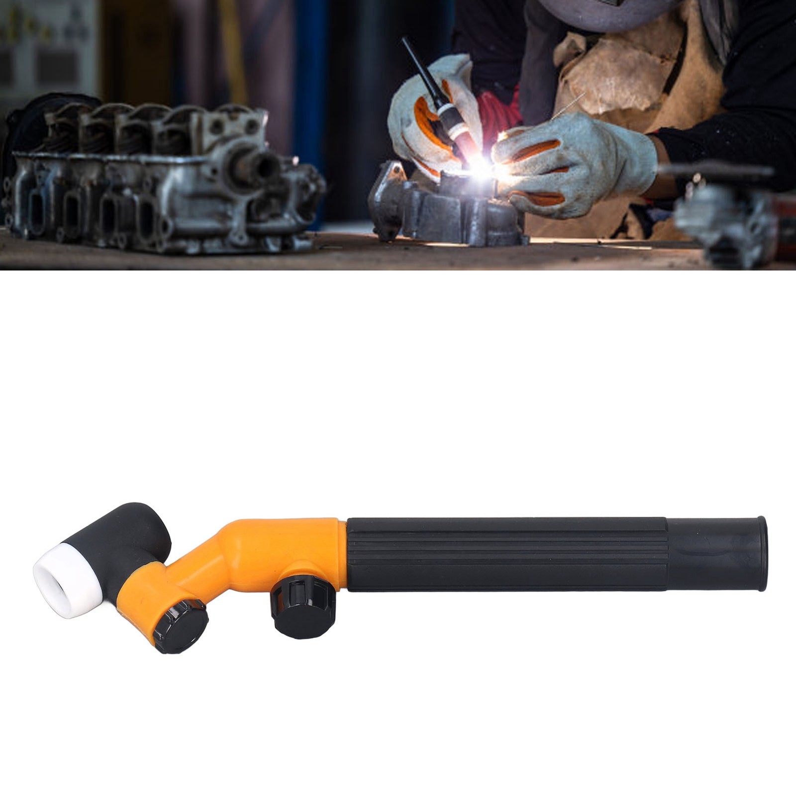 Welding Torch Head One Handed Operation Air Cooled TIG Torch Head Neck