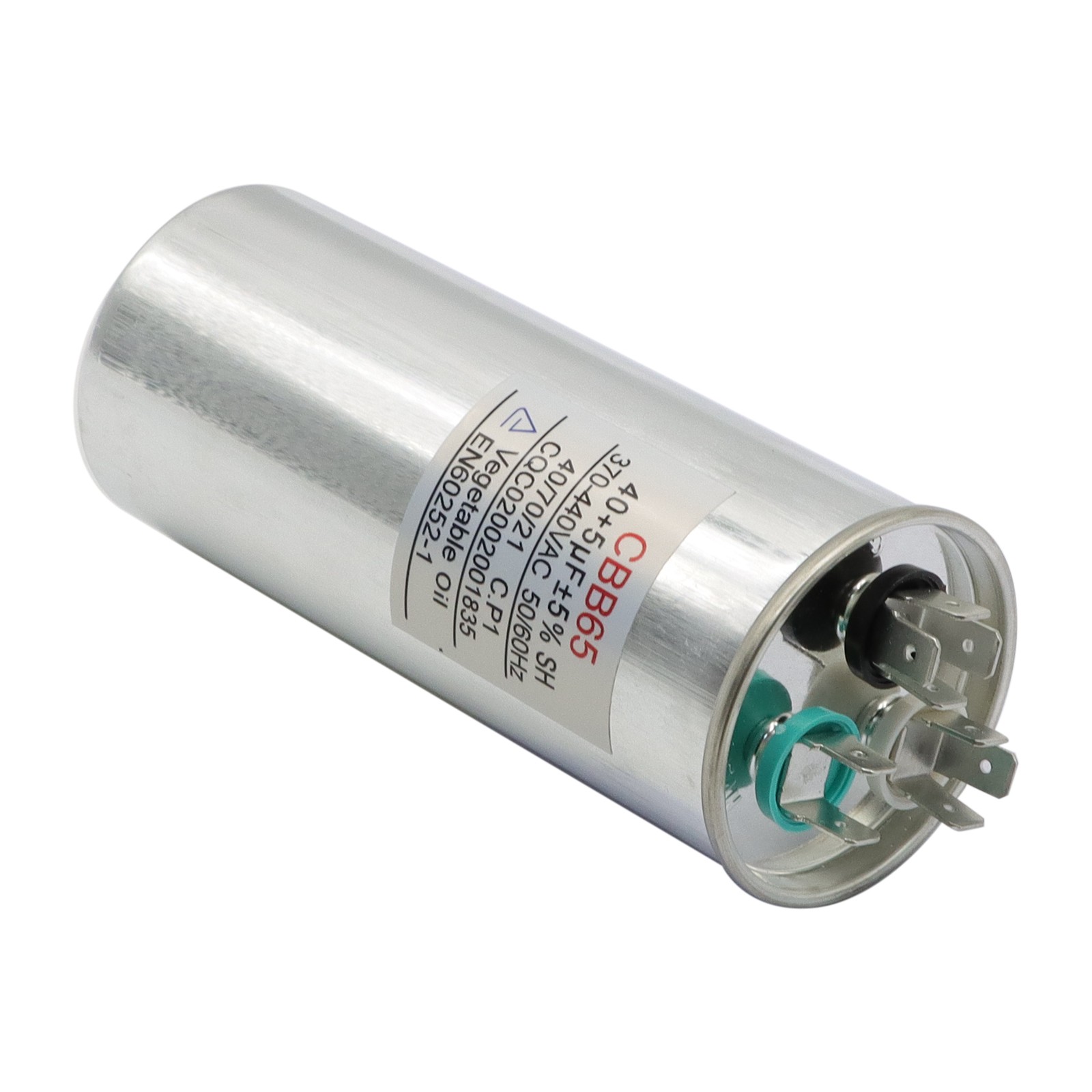 40+5 uF 370V/440VAC Dual Round Capacitor for Carrier Lennox Goodman Genteq Trane