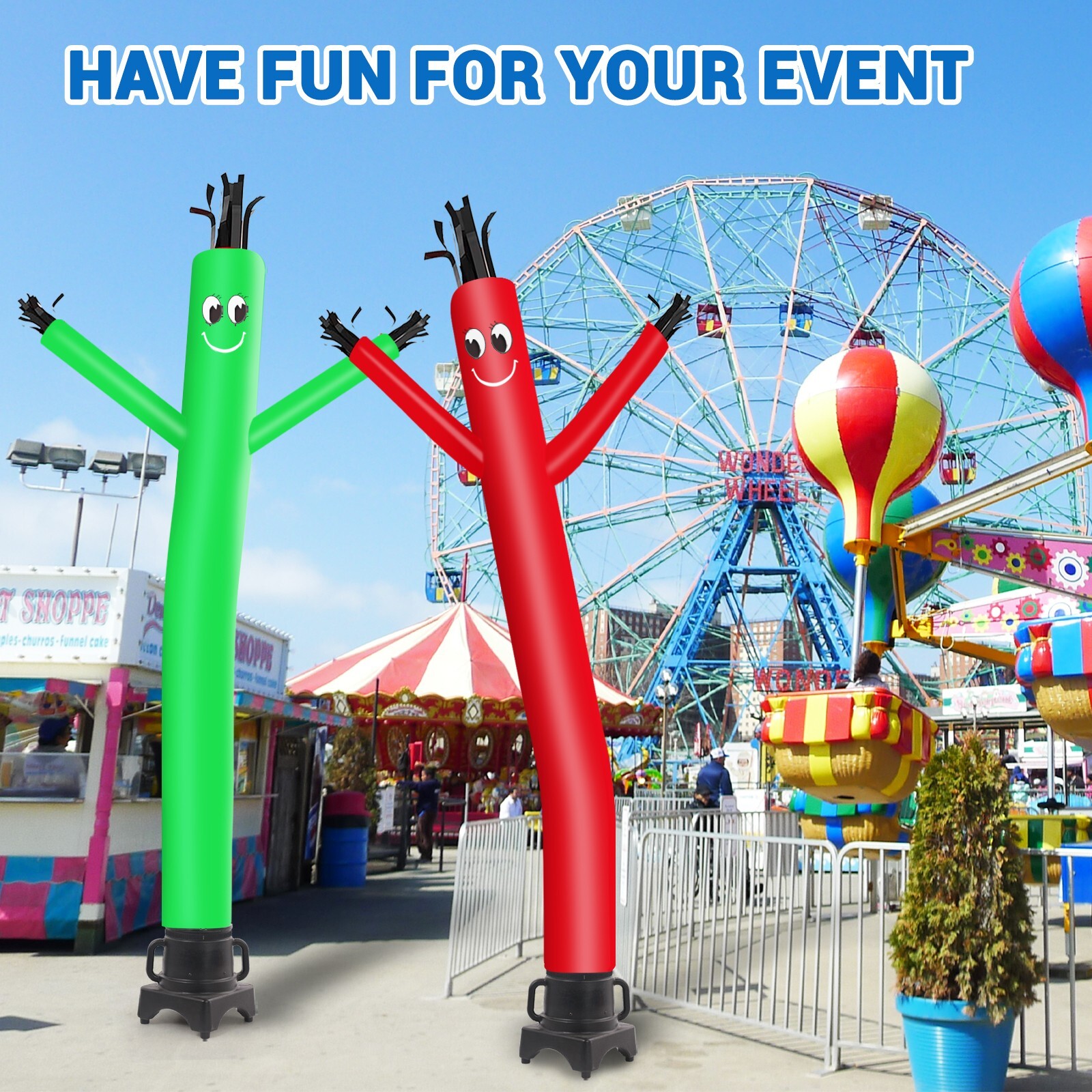 MOUNTO 8ft Air Inflatable Dancer Replacement – Dancer Only, Blower Not Included!