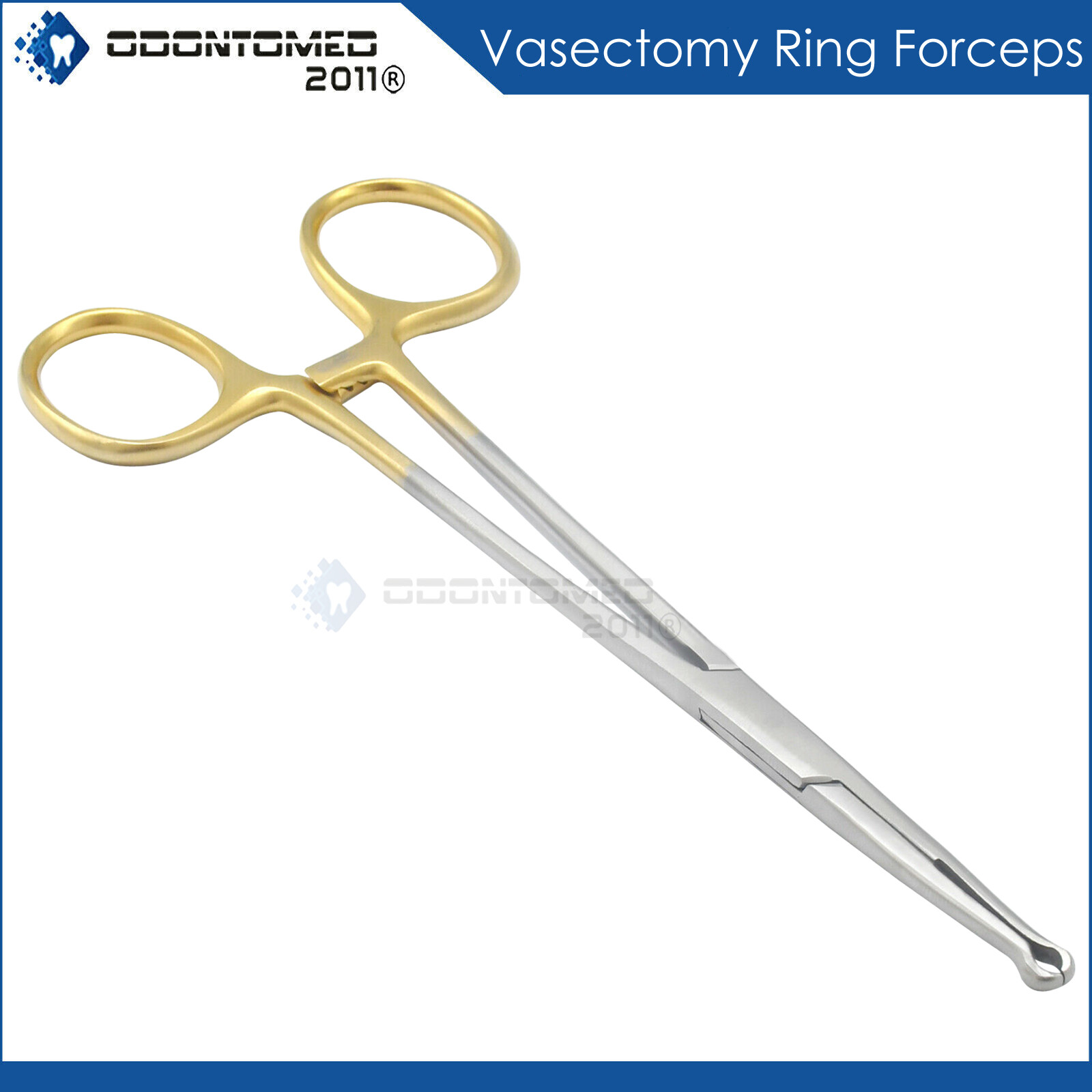 Vasectomy Ring Forceps 5.5″ Gold Handle Surgical Dental Instruments