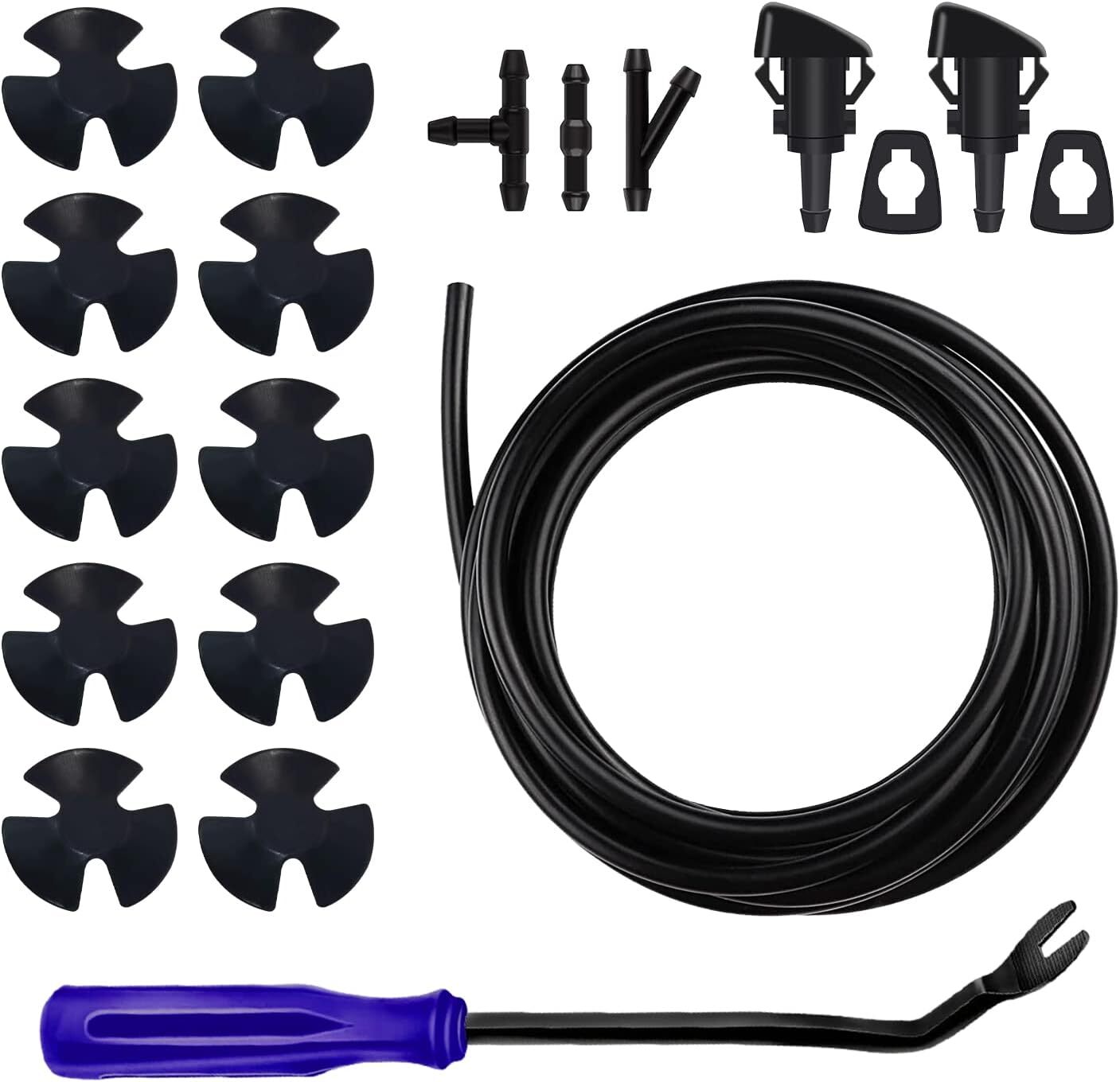 Fit For Dodge Ram Chrysler Windshield Washer Nozzle Fluid Hose Connector
