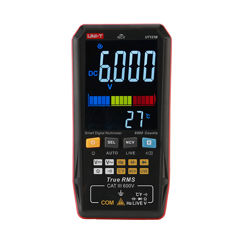 UNI-T UT122 Smart TRMS Multimeter NCV LIVE Dual Display Voltage Tester