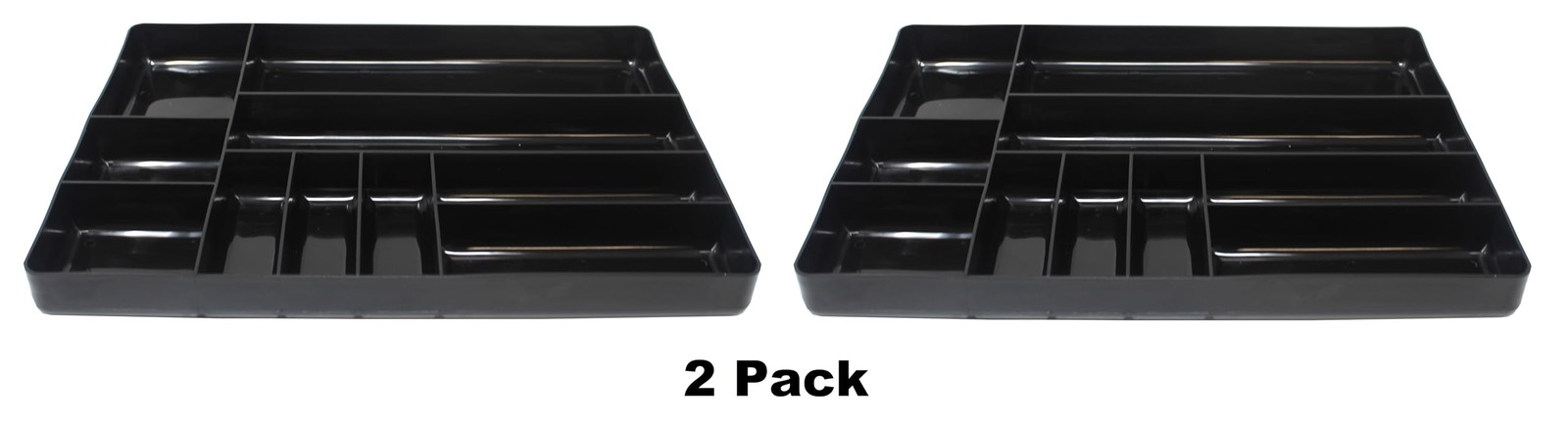JSP Manufacturing Black Stackable Lightweight 10 Compartment Organizer Tray…