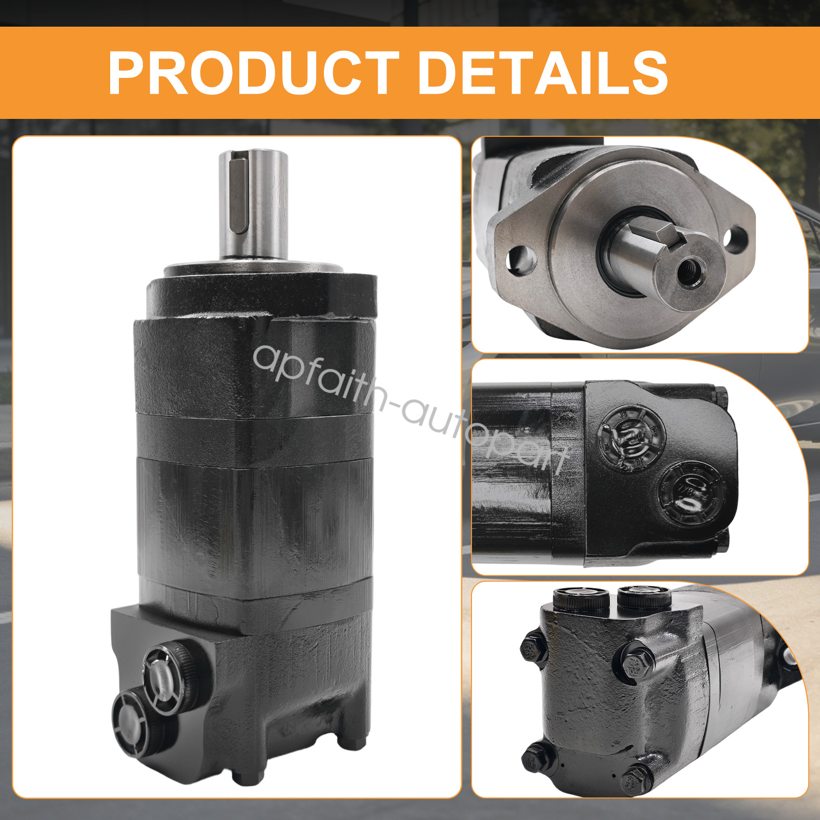 For Eaton Char-lynn 2000 Series 104-1028-006 Hydraulic Motor Staggered Ports NEW