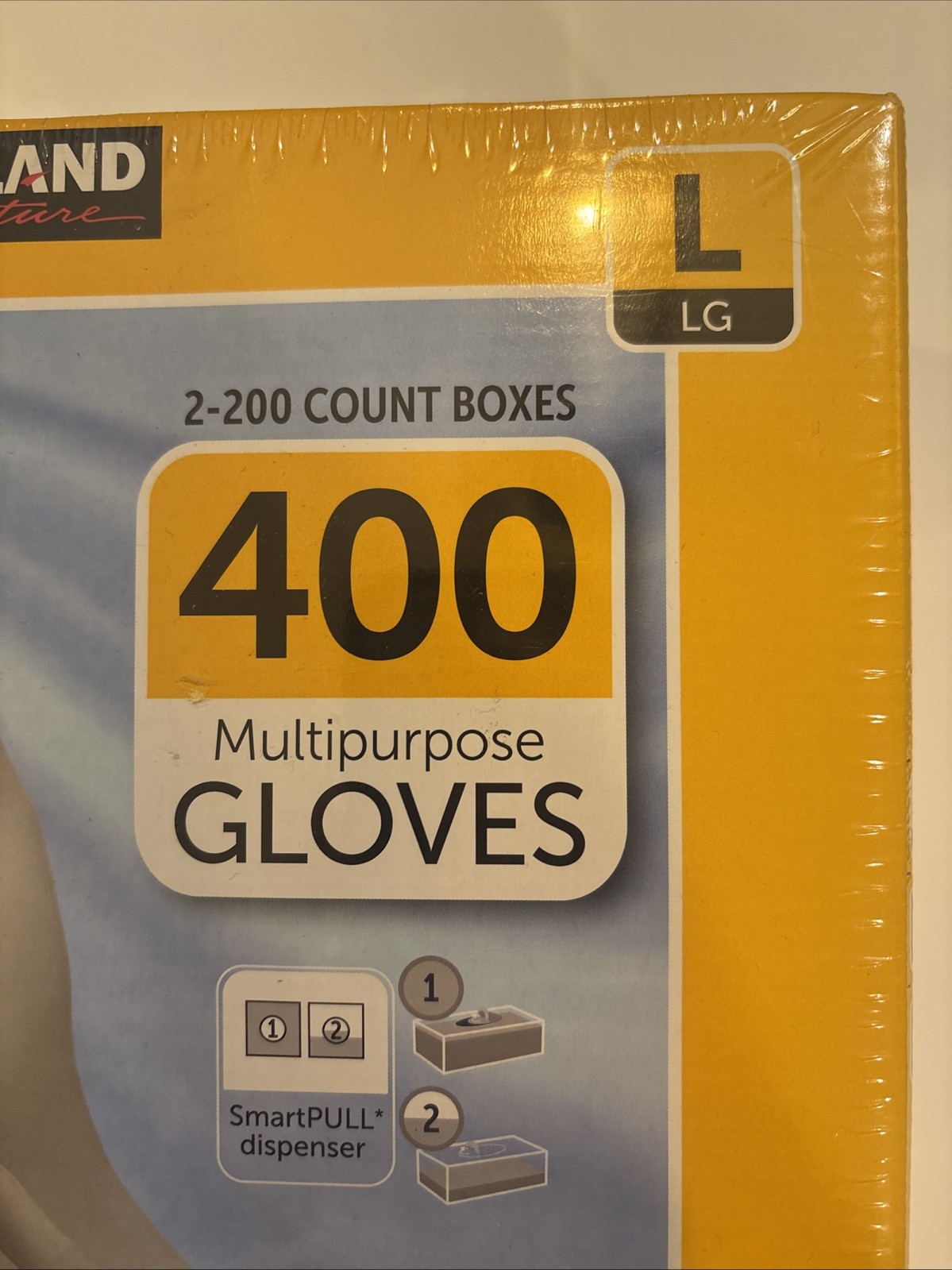 Kirkland Signature 5535271 Nitrile Exam Multi-Purpose Gloves, Size L – 400 Pack