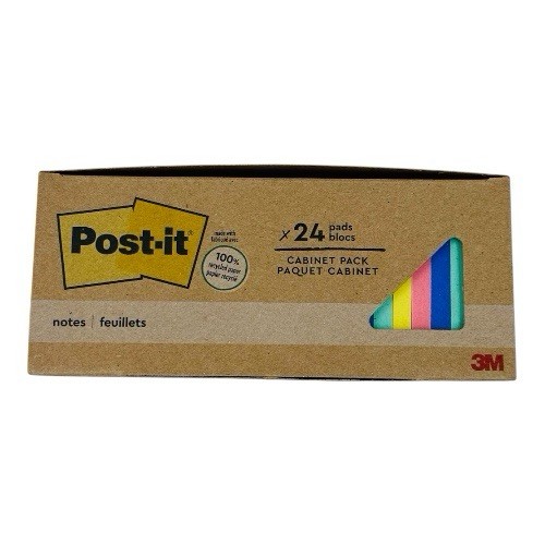 24 Pads Post-it Greener Notes 3 x 3 in Sweet Sprinkles Collection 75 Sheets/Pad