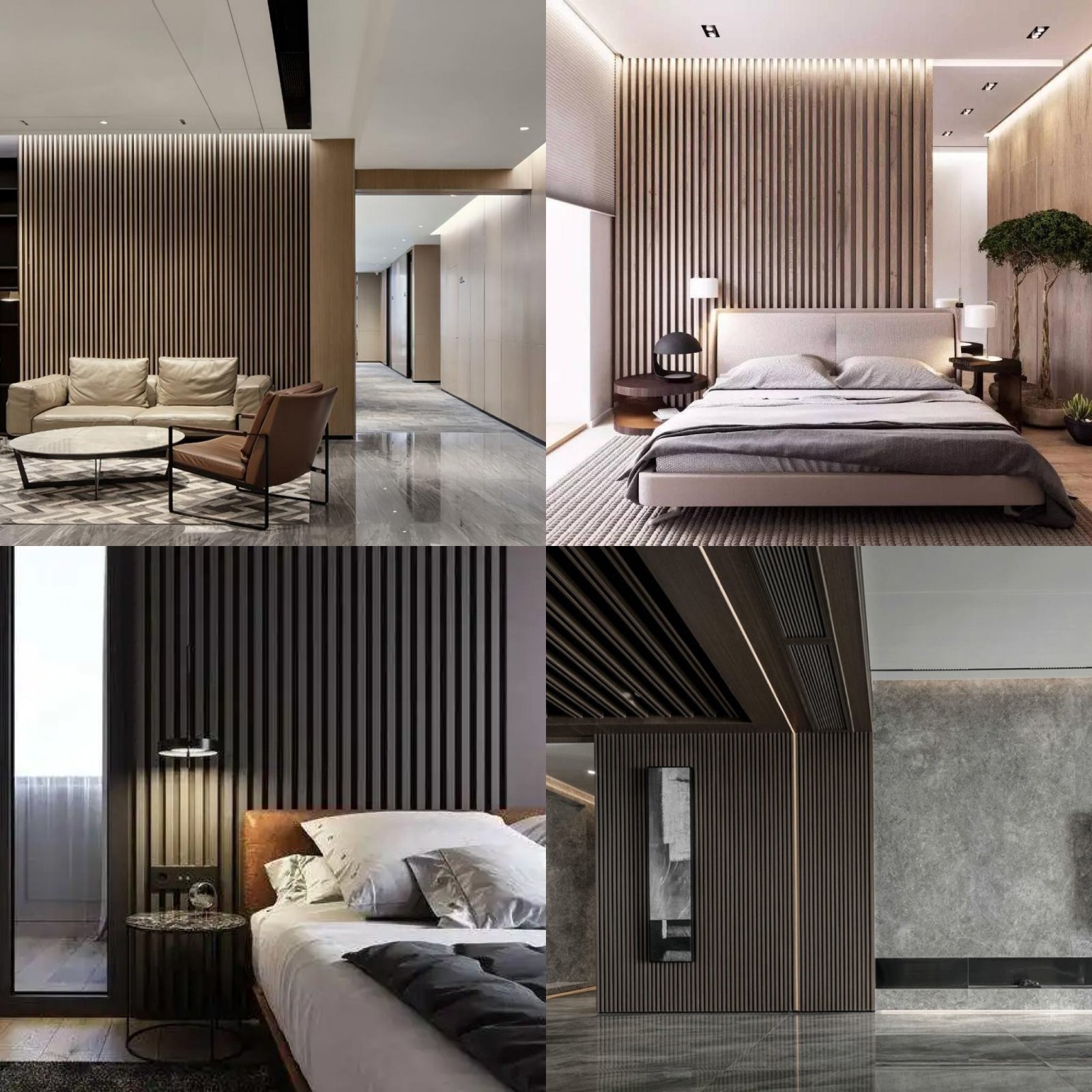 Hot Selling Wpc Wood Interior Decoration Fluted Wall Panels Decorative Slat Wall
