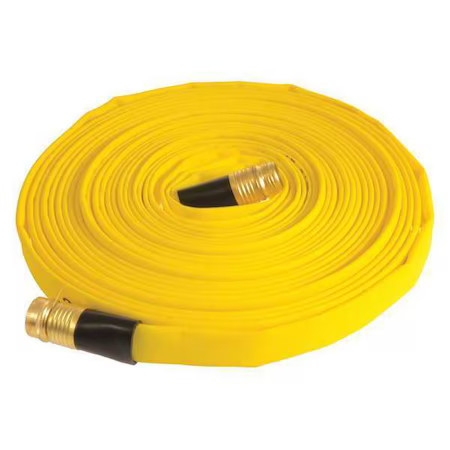 Wildland Fire Hose, Single Jacket, 50 Ft Length, 3/4 In Hose Inside Dia.,